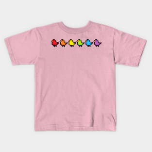 8Bit Rainbow Phat Buds Kids T-Shirt